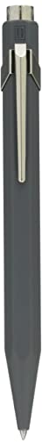 Caran D-Ache Penna A Sfera 849 Classic Line Grigio Laccato, Tratto M, Colore Scritta: Blu, Lunghezza: 13 Cm, 0846.495, Nero