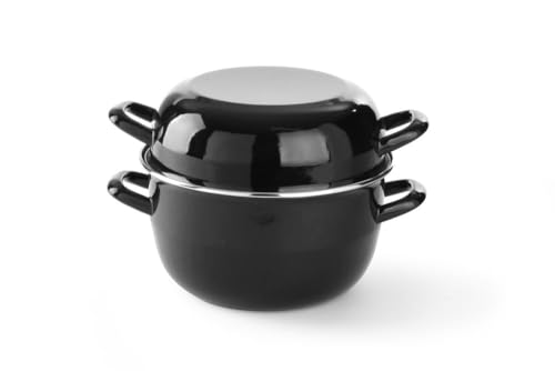 Hendi 625101 Tegame Smaltato Per Mitili, Con Coperchio, 5L