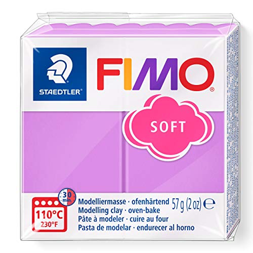 Staedtler 8020 Blocco Di Pasta Modellabile Fimo, 59 Gr, Viola (Lavendeln (62))
