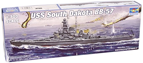Trumpeter 1:700 -Modellino Nave Da Guerra Uss South Dakota Bb-57 (Tru05760)