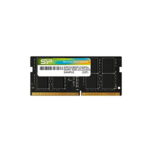 Silicon Power Ddr4 Sodimm Ram Memory 3200 Mhz Cl22 32 Gb (Sp032Gbsfu320X02) Black