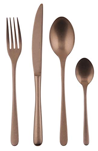 Rosenthal Sambonet – Set Di Posate Effetto Rame – Taste Vintage – 24 Pezzi – Lavabile In Lavastoviglie