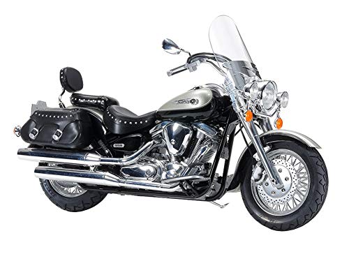 Tamiya 300014135 1:12 Yamaha Xv1600 Roadstar Custom, Riproduzione Fedele All'Originale, Modellismo, In Plastica, Per Bricolage, Hobby, Incollaggio, In
