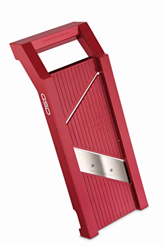 G S D Haushaltsgeräte G S D 30 011-Affettaverdure Universale Affettaverdure, Acciaio Inossidabile, Rosso
