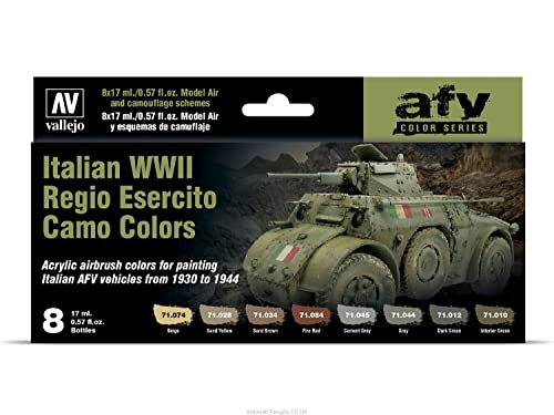 Vallejo Model Air Set 71645 Italian Wwii Regio Esercito Camo Colors (8)