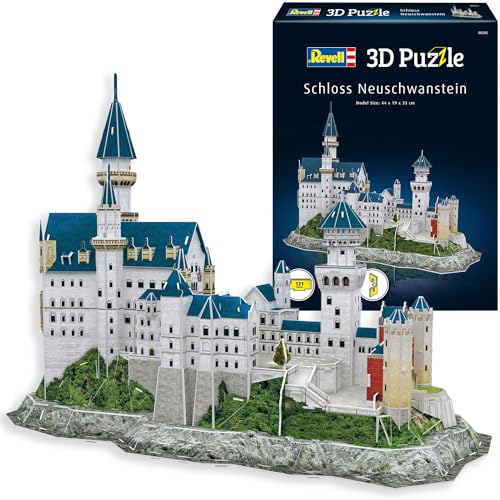 Revell- Castello Di Neuschwanstein Disney 3D Puzzle, Colore Multi-Colour, 4009803002057