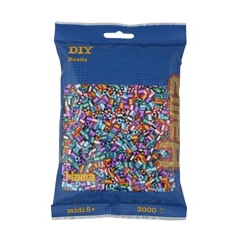 Hama, Perline A Strisce, 3000 Pezzi, Colore: Multicolore