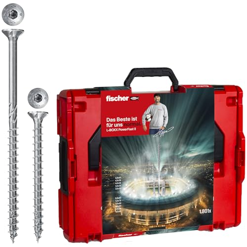 Fischer 558739 Powerfast Ii Box, Grigio, 1.801-Teilig