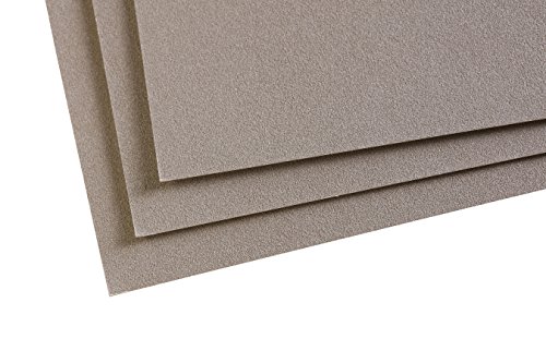 Clairefontaine 197023C Confezione Carta Pastelmat - 5 Fogli Di Carta Speciale Per Pastelli Secchi - 24X32 Cm 360G - Grigio Scuro