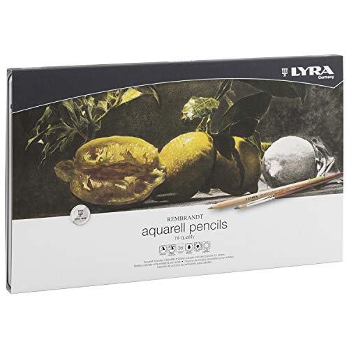 Lyra Rembrandt Confezione In Metallo 36 Matite Colorate Acquerellabili Assortite