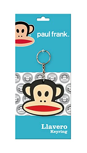 Portachiavi Con Anello Metallico Paul Frank Team Player, 80 X 30 Mm