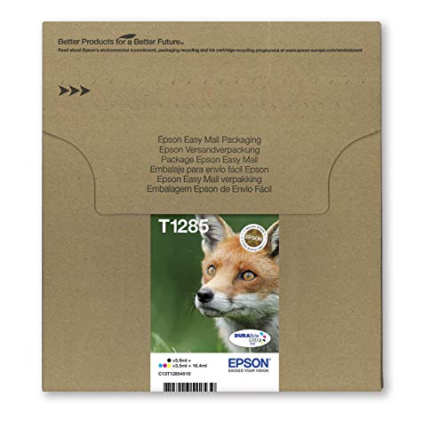 Epson T128 Serie Volpe Cartucce Per Stampante A Getto D'Inchiostro Durabrite Ultra, Multipack 4 Colori (Nero, Ciano, Magenta, Giallo), Formato Standar