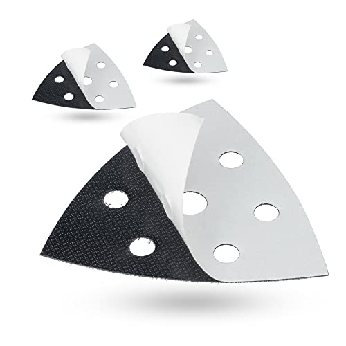 3 Pezzi Di Ricambio Dfs Per Levigatrice A Delta, 93 X 93 X 93 Mm, 6 Fori, Set Da 3 Pezzi, Triangolo Di Ricambio Autoadesivo Per Carta Vetrata Triangol