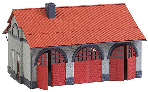 Faller- Casetta Dei Vigili Del Fuoco, Colore Grigio E Arancione, 172 X 148 X 108 Mm, 130162