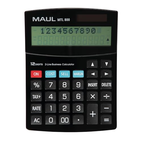 Maul Mtl 800 Calcolatrice Desktop Calcolatrice Con Display Nero