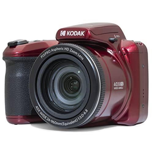 Kodak Pixpro Astro Zoom Az405 - Fotocamera Digitale Bridge, Zoom X40, Grandangolare Da 24 Mm, 20 Megapixel, Lcd 3, Video Full Hd 1080P, Ois, Batteria