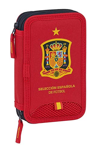 Spagnola Di Calcio, Rosso, Plumier Doble Pq, Astuccio Doppio Pq