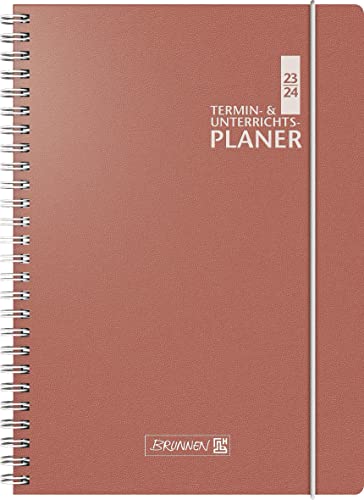 Brunnen Agenda Settimanale 2023/2024, Corallo, 2 Pagine = 1 Settimana