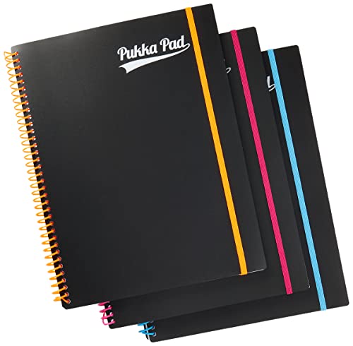 Pukka A4 Neon Signature Jotta Notebook (Confezione Da 3)