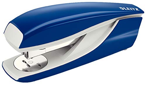 Leitz Cucitrice Da Ufficio, Capacità Fino A 40 Fogli, Blu, Design Ergonomico In Metallo, Include Punti, Cartone, Gamma Nexxt, 55220035