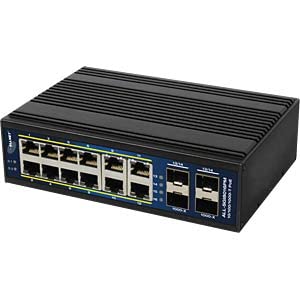 Allnet Sgi8016Pm Switch, 16-Port, Gigabit Ethernet, Poe+, Sfp