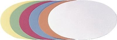 Franken Umz 1119 18 Schede Di Presentazione Ovali, 11 X 19 Cm, 500 Pezzi, Colore: Blu Chiaro