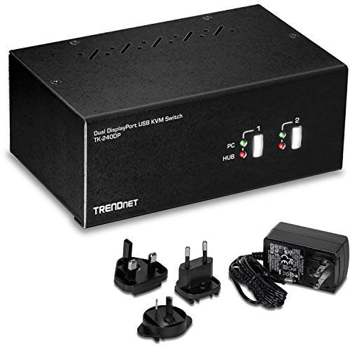 Trendnet Tk-240Dp Switch Per Keyboard-Video-Mouse (Kvm) Nero