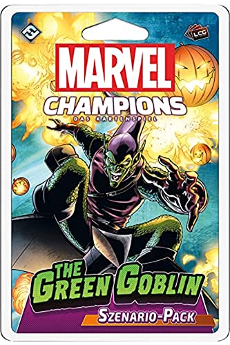 Fantasy Flight Games Asmodee Marvel Champions: Lcg – The Green Goblin | Espansione Scenario | Gioco Di Carte | 1-4 Giocatori | Dai 14+ Anni | 60+ Minu