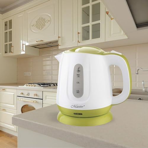 Maestro Tetera Elã‰Ctrica Feel Mr013 Green Electric Kettle 1 L Green, White 1100 W