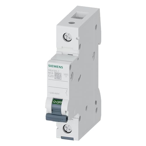 Siemens 5Sl6120-7 - Interruttore Automatico A 1 Poli, Colore: Bianco