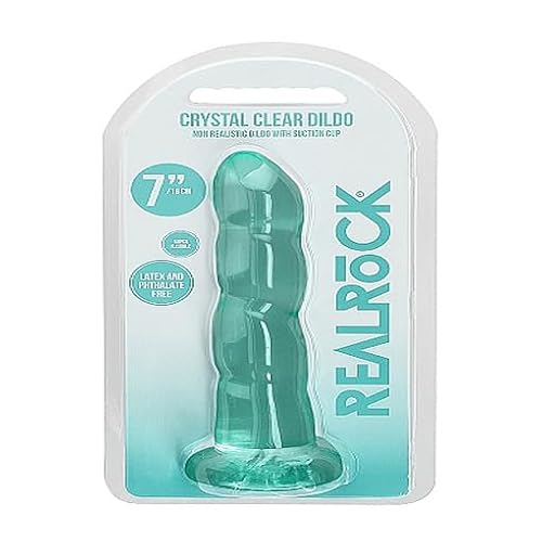 Realrock Non Realistic Dildo With Suction Cup, Green, 17.5 Cm Size