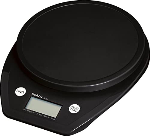 Maul 1646090 Bilancia Elettronica Goal, Portata: 5.000 G, Nero