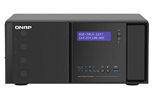 Switch|Qnap|Qgd-3014-16Pt-8G|Desktop/Pedestal|2X10/100/1000Base-T/Sfp Combo|14Xrj45|2|3|Poe Ports 16|140 Watts|Qgd-3014-16Pt-8G