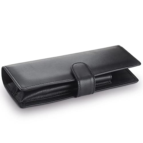 Lamy A 402 Pelletteria – Custodia Pieghevole In Pelle Di Vitello Di Alta Qualità 859 Di Colore Nero – Per Due Strumenti Di Scrittura
