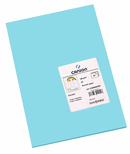 Guarro Canson 200040204 Foglio A3, Confezione Da 50 Pezzi, Blu