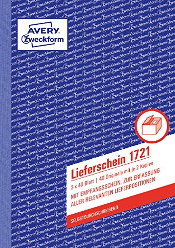 Avery Zweckform Formularbuch Liefer-/Empfangsschein, Sd