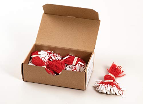 Herma Strung Marking Tags 7X15Mm With Red String 1000 Pcs.
