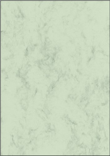 Sigel Dp552 Carta Da Lettere / Carta Marmorizzata, Verde Pastello, A4, 200 G, 50 Fogli