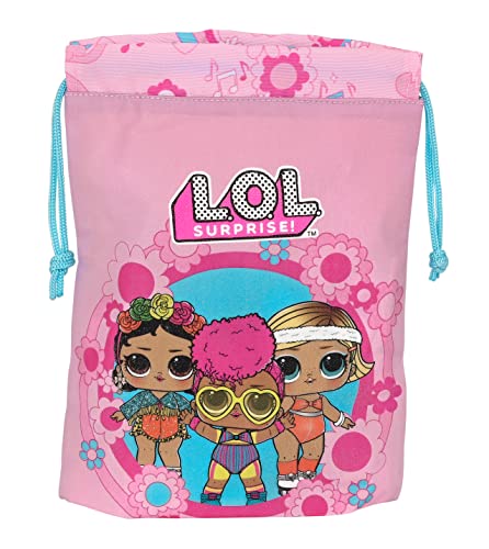 Lol Surprise! Glow Girl – Spuntino Per Pranzo Bag, Portatodo, Qualità Ottimale, Massima Resistenza, Porta Cibo, Ricreo, 20 X 25 Cm, Colore: Rosa, Rosa