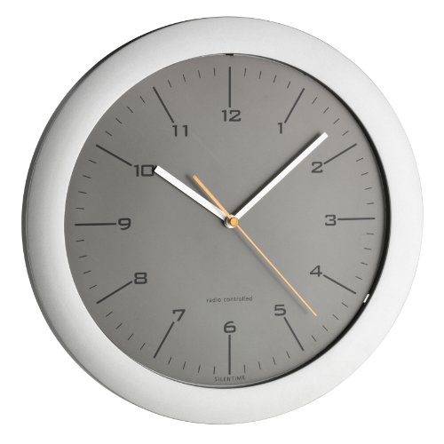 Tfa Dostmann Tfa 60.3512.10-Elegante Orologio Atomico Da Parete, Antracite, Larga
