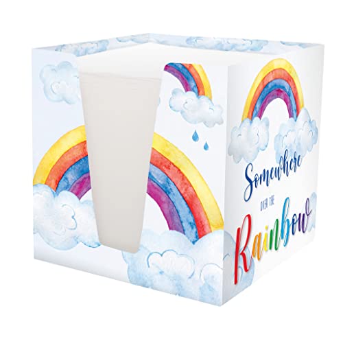Rnk - Verlag 46789 - Blocco Note Rainbow Con 900 Fogli, 92 X 92 X 92 Mm, 1 Pz.