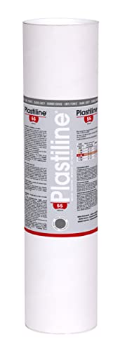 Plastilina 5755T - Tubo Di Plastilina - Pasta Modellabile, Alta Precisione - Modellare, Scolpire, Plasmare - Durezza 55 (Media) - 5 Kg - Colore Grigio