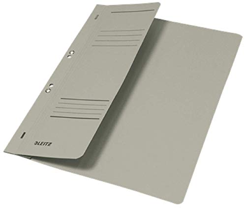 Leitz Cartelle Con Occhielli In Cartoncino Manilla - F.To A4 - Grigio - 1 Pezzo - 37400085