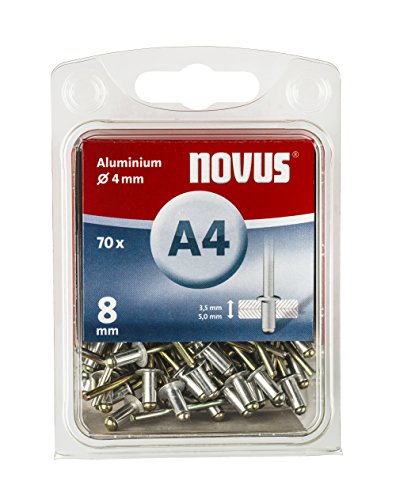 Steinel 016077 Rivetti, A4 X 8 All, 70 Pezzi, Bianco, 8 Mm