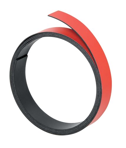 Franken Banda Magnetica M803-01, 15Mm X 1M, Colore: Rosso