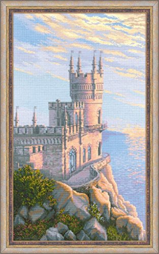 Riolis Nido Di Rondine Ricamo A Punto Croce, Cotone, Multicolore, 35 X 60 X 0,1 Cm