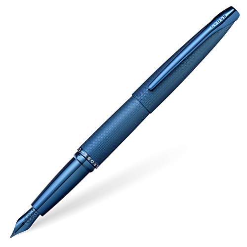 Cross Atx - Penna Stilografica, Tratto Medio Blu Scuro