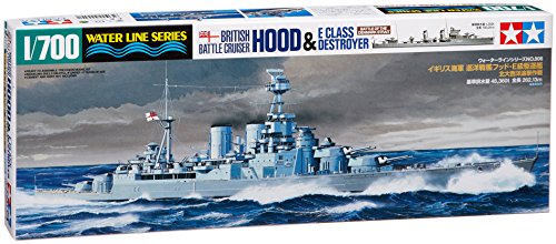 Modellino Nave Da Guerra British Battle Cruiser Hood & E Class Destroyers