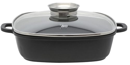 Elo 86680 Casseruola Bassa 28 X 28 Cm Alucast, Acciaio