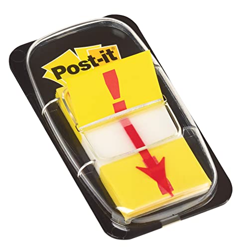 Post-It Indice Medio Prestampato Punto Esclamativo Simbolo – Giallo (Confezione Da 50)